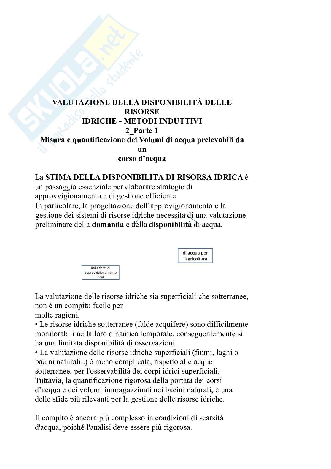Appunti Fondamenti di idrologia e approvvigionamento idrico - parte 1 Pag. 11