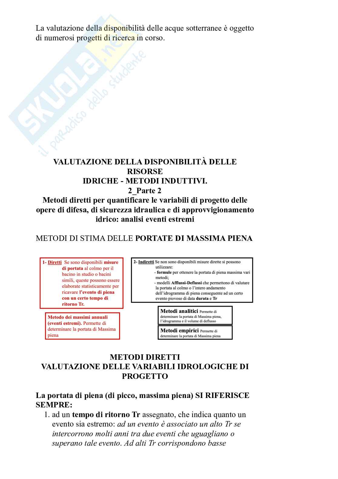Appunti Fondamenti di idrologia e approvvigionamento idrico - parte 1 Pag. 26