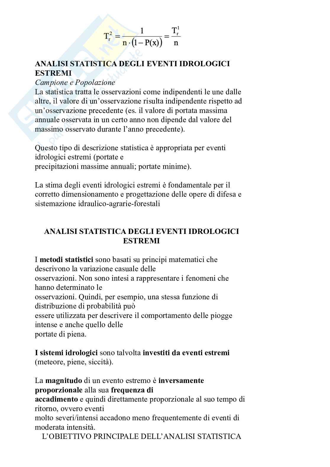 Appunti Fondamenti di idrologia e approvvigionamento idrico - parte 1 Pag. 41