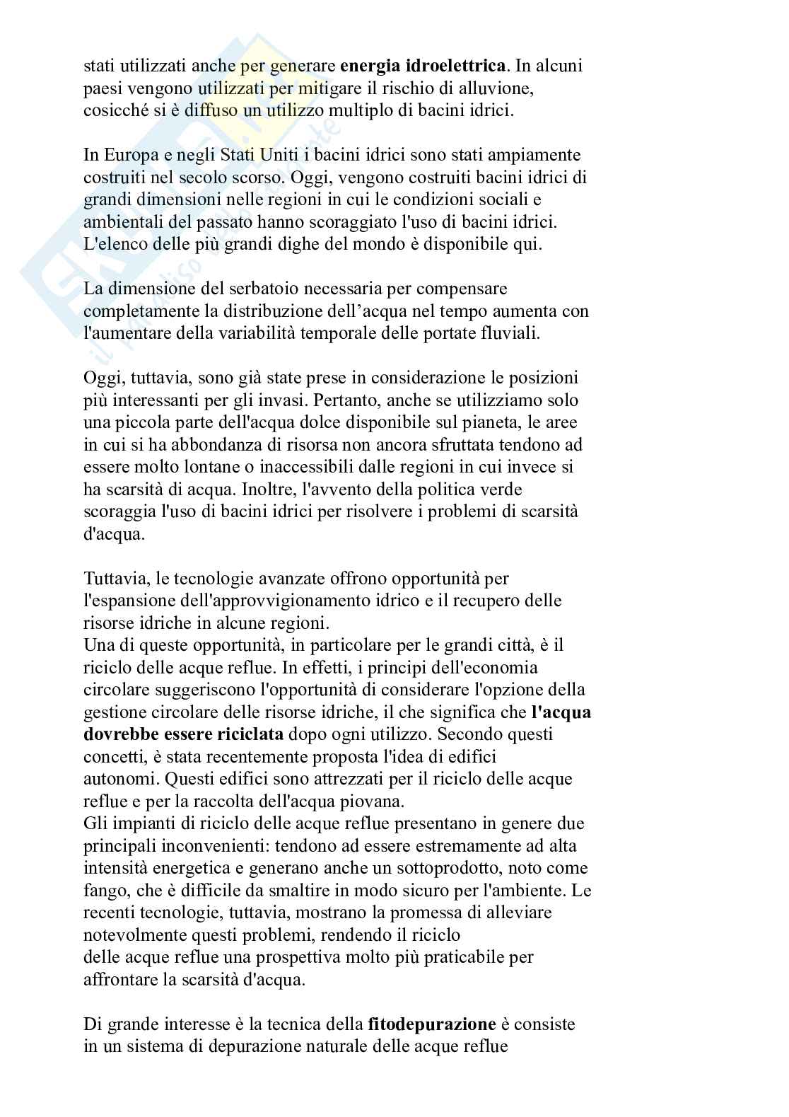 Appunti Fondamenti di idrologia e approvvigionamento idrico - parte 1 Pag. 6
