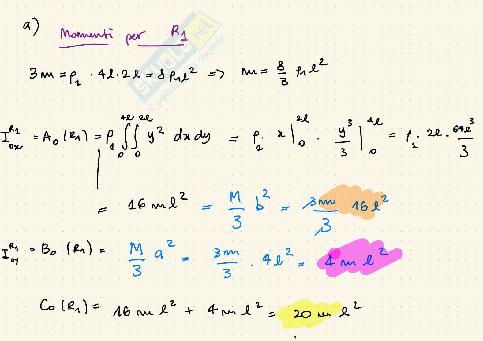 Esercitazione di Meccanica razionale Pag. 2