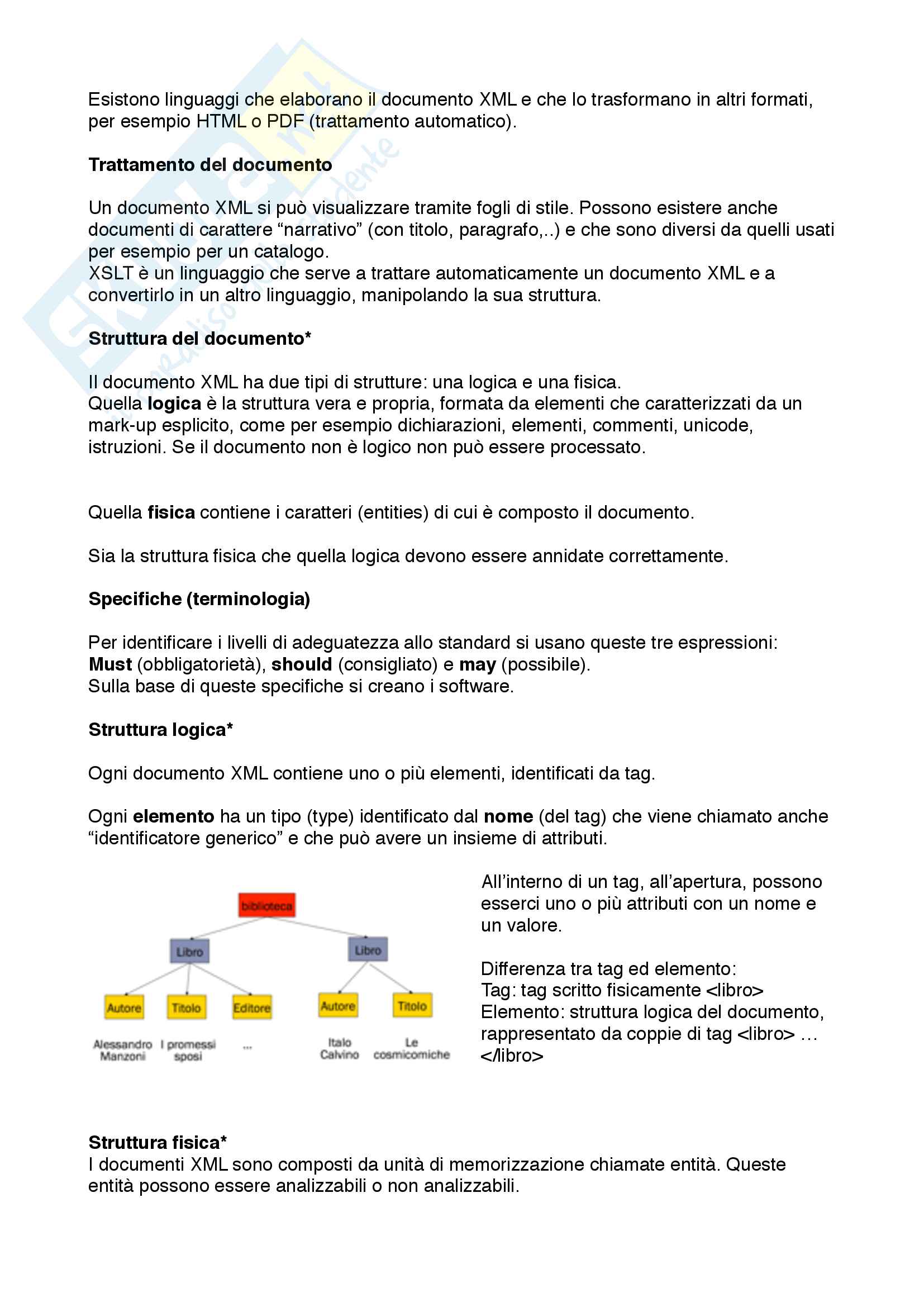 XML - informatica - schemi, documento, DTD e formati XML Pag. 2