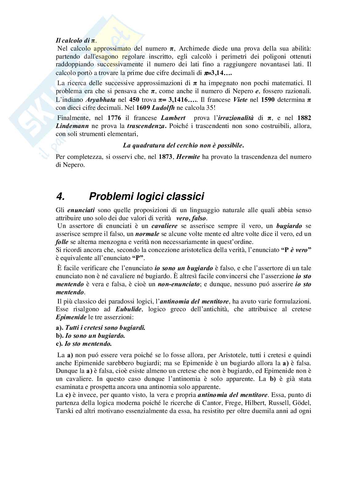 La matematica classica Pag. 11