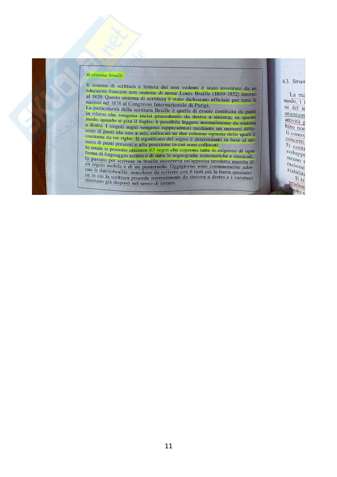 Riassunto esame Psicologia della disabilità, Prof. Di Nuovo Santo, libro consigliato Manuale della psicologia della disabilità , Franco Angeli Pag. 11