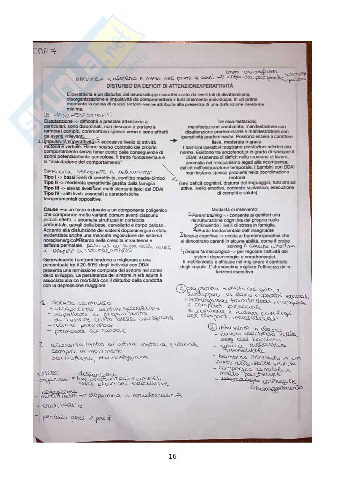 Riassunto esame Psicologia della disabilità, Prof. Di Nuovo Santo, libro consigliato Manuale della psicologia della disabilità , Franco Angeli Pag. 16