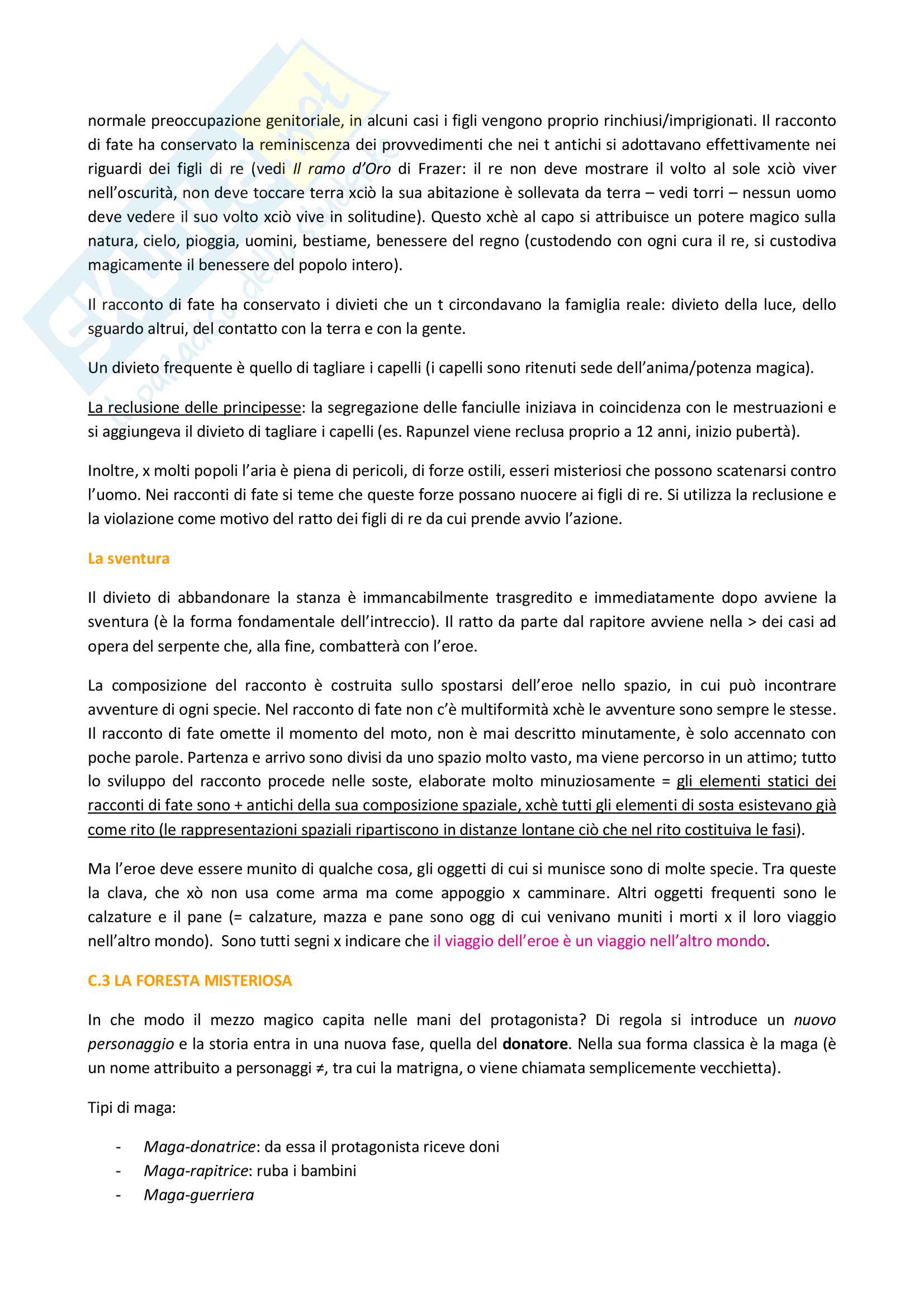 Riassunto esame Antropologia culturale, prof. Guaraldo, libro consigliato Le radici storiche dei racconti di fate, di Propp Pag. 2