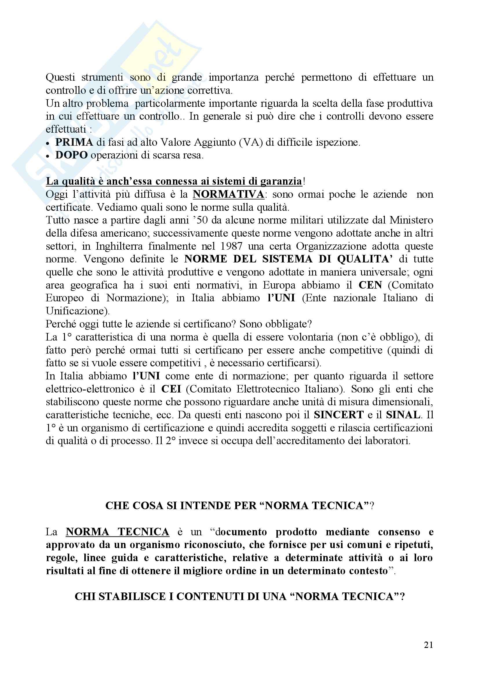 Produzione aziendale - Appunti Pag. 21
