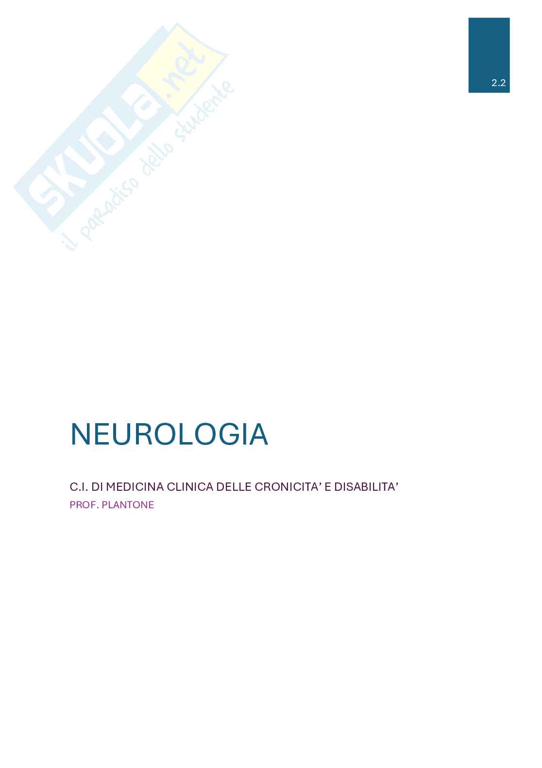 Neurologia Pag. 1