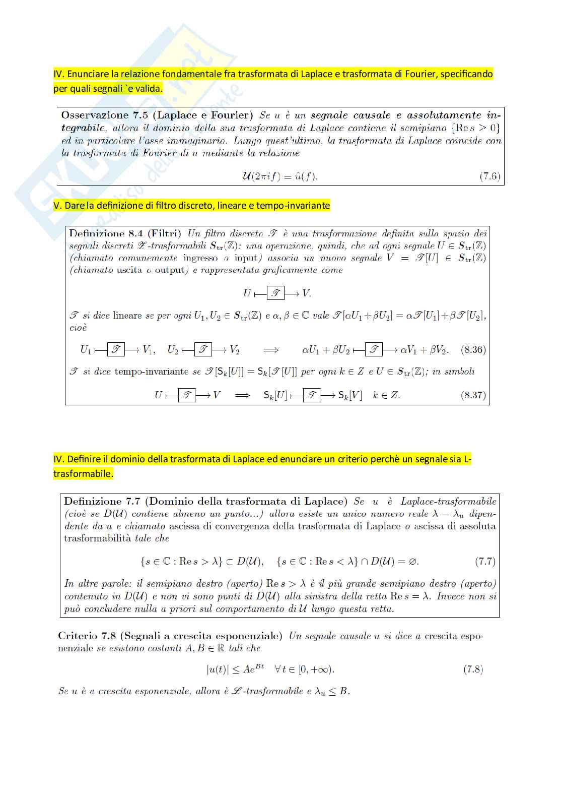 Teoria Metodi matematici per l'ingegneria Pag. 2