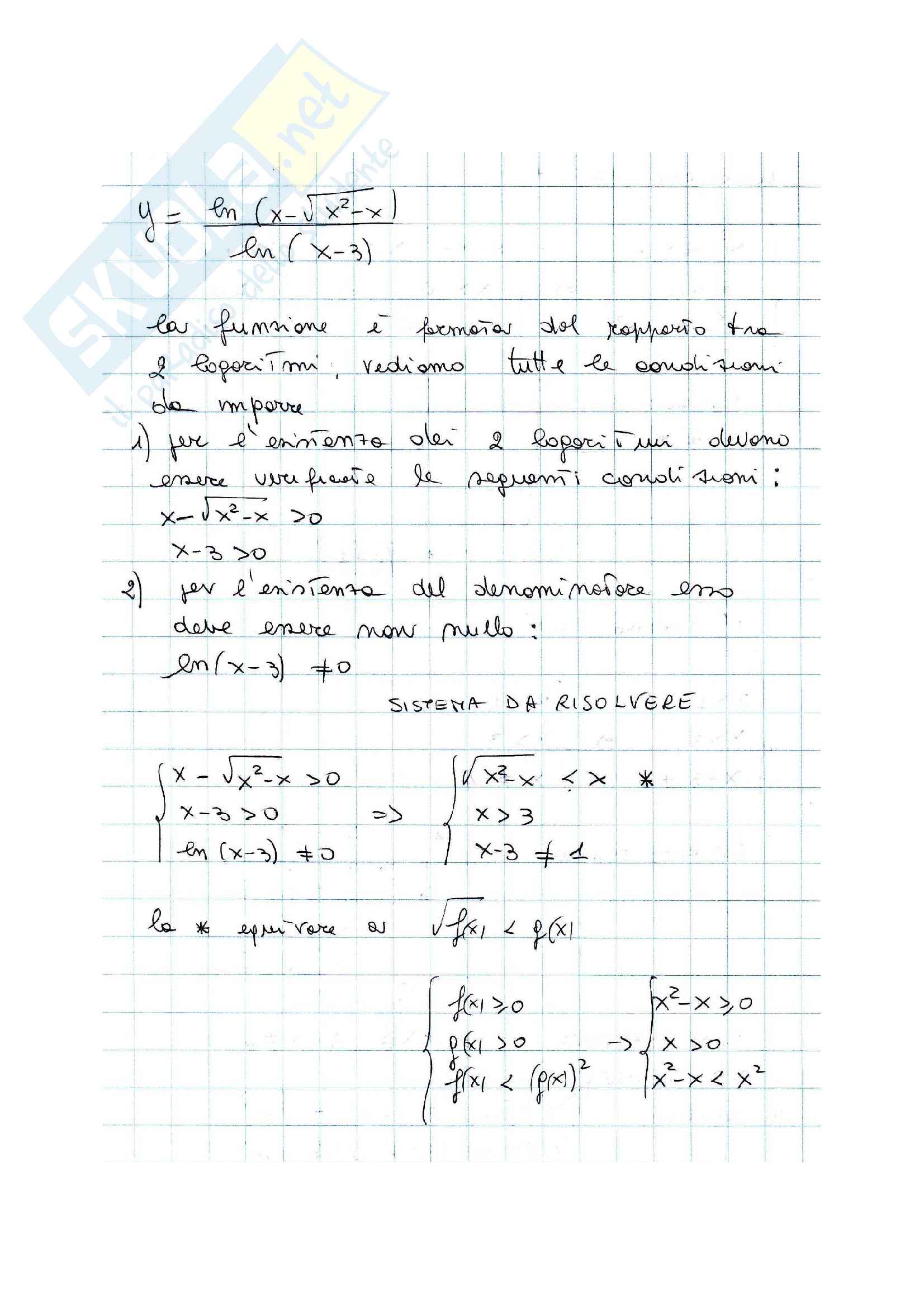 Dominio segno e zeri di una funzione logaritmica Pag. 2