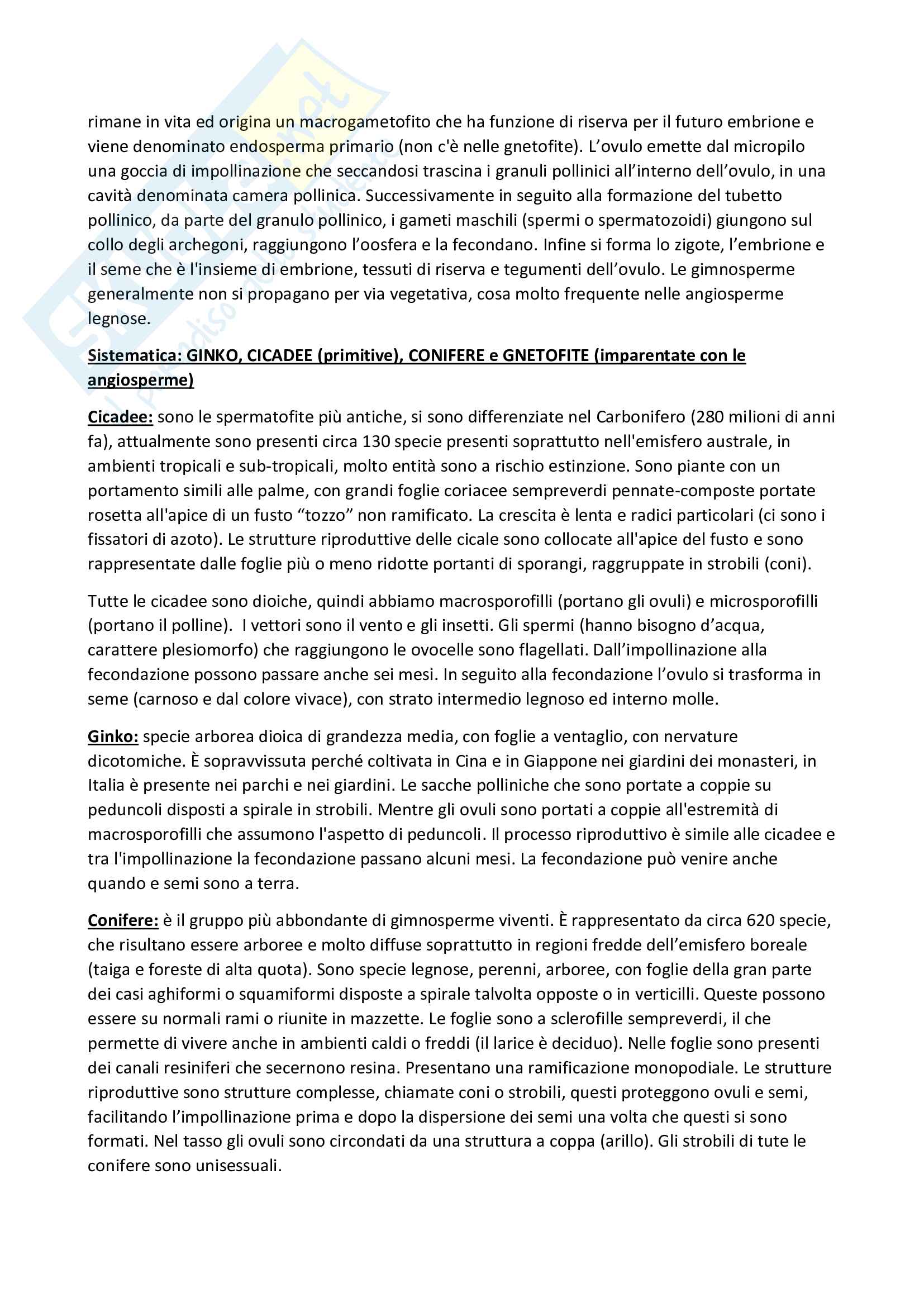 Nozioni di Botanica generale e sistematica Pag. 36