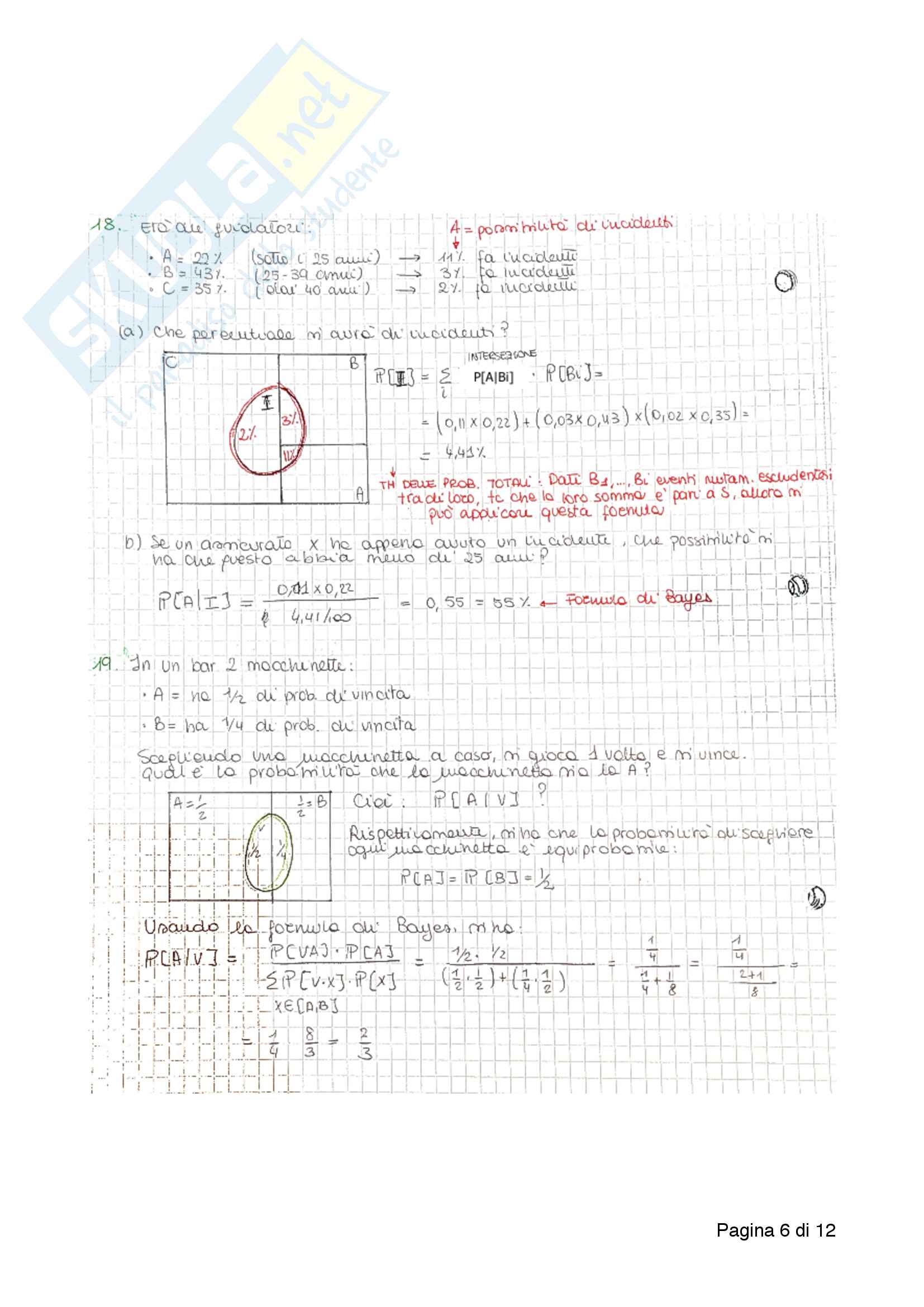 Teorema Di Bayes Esercizi Svolti Pdf