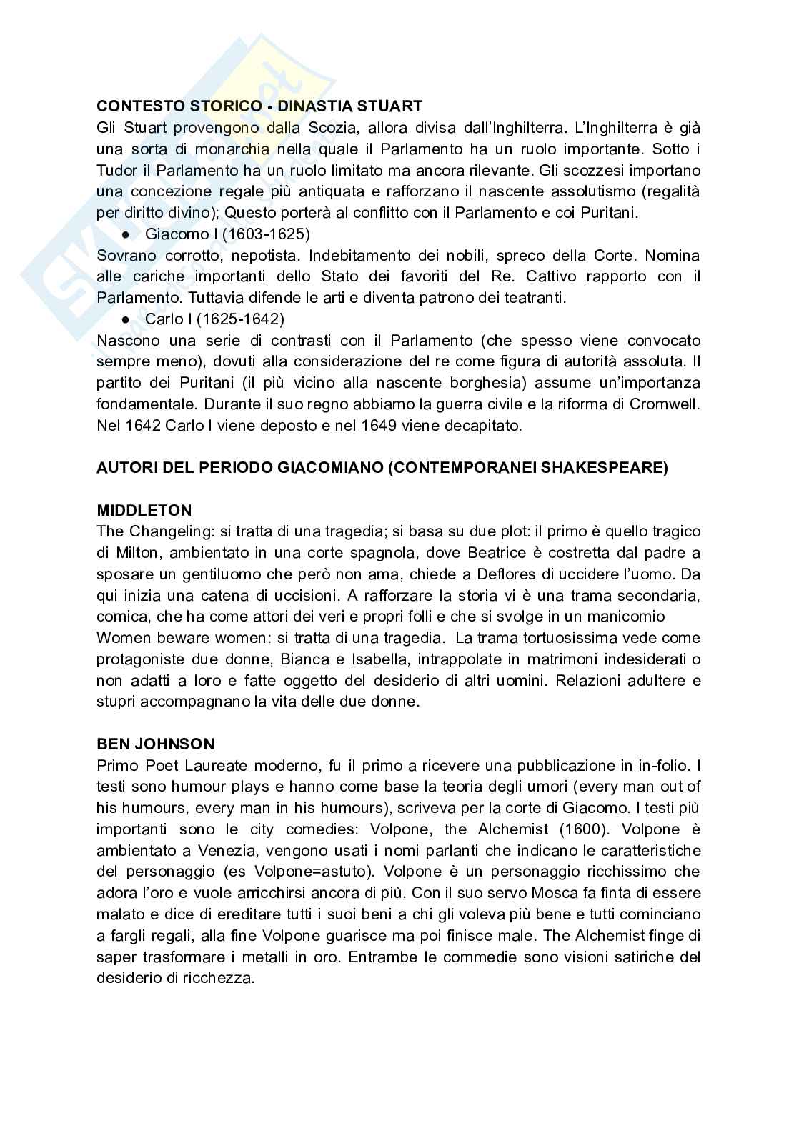 Letteratura inglese B Pag. 11