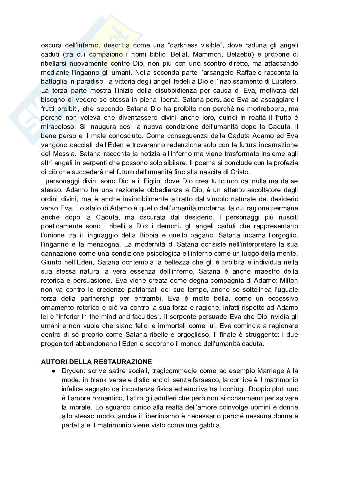 Letteratura inglese B Pag. 16