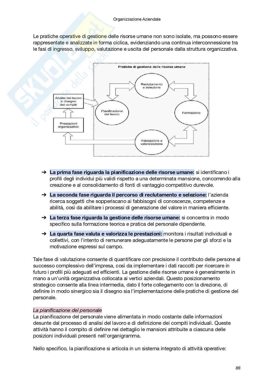 Riassunto esame Organizzazione aziendale, Prof. Pellegrini Massimiliano, libro consigliato Organizzazione aziendale: chiavi di lettura per comprendere e progettare le organizzazioni, Palumbo, Decasti Pag. 86