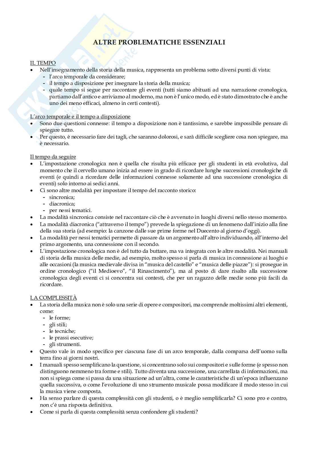 Appunti Metodologie per la didattica di storia della musica Pag. 2