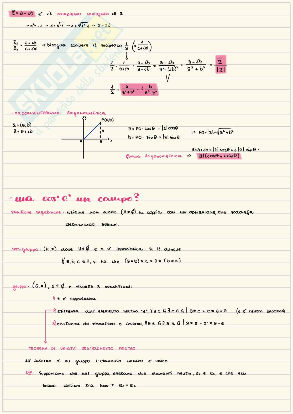 Appunti Algebra lineare  Pag. 2