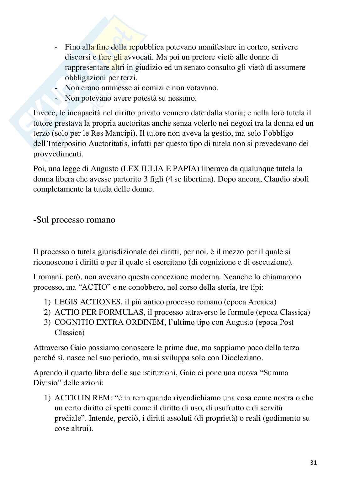 Storia del diritto privato Romano Pag. 31