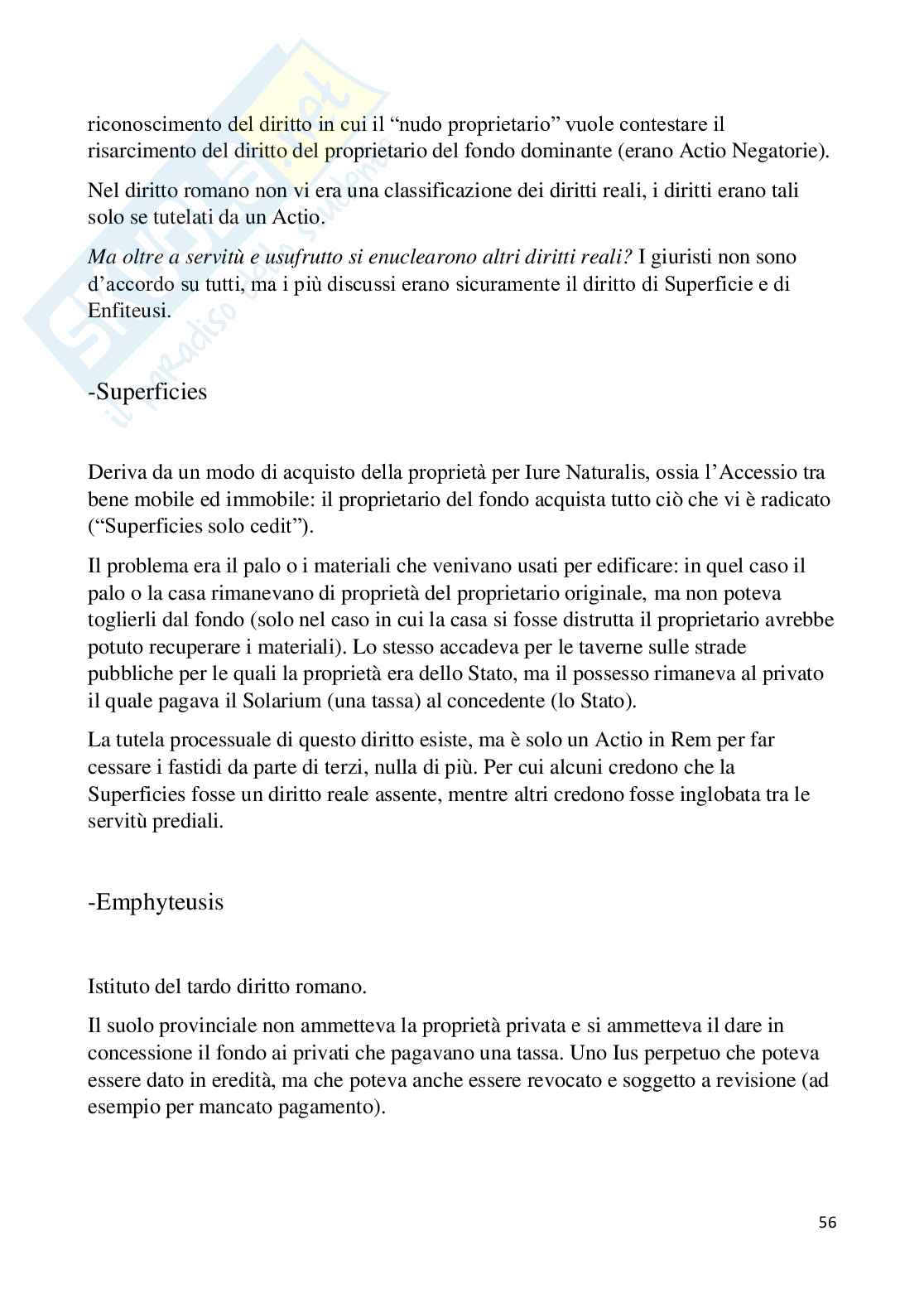 Storia del diritto privato Romano Pag. 56