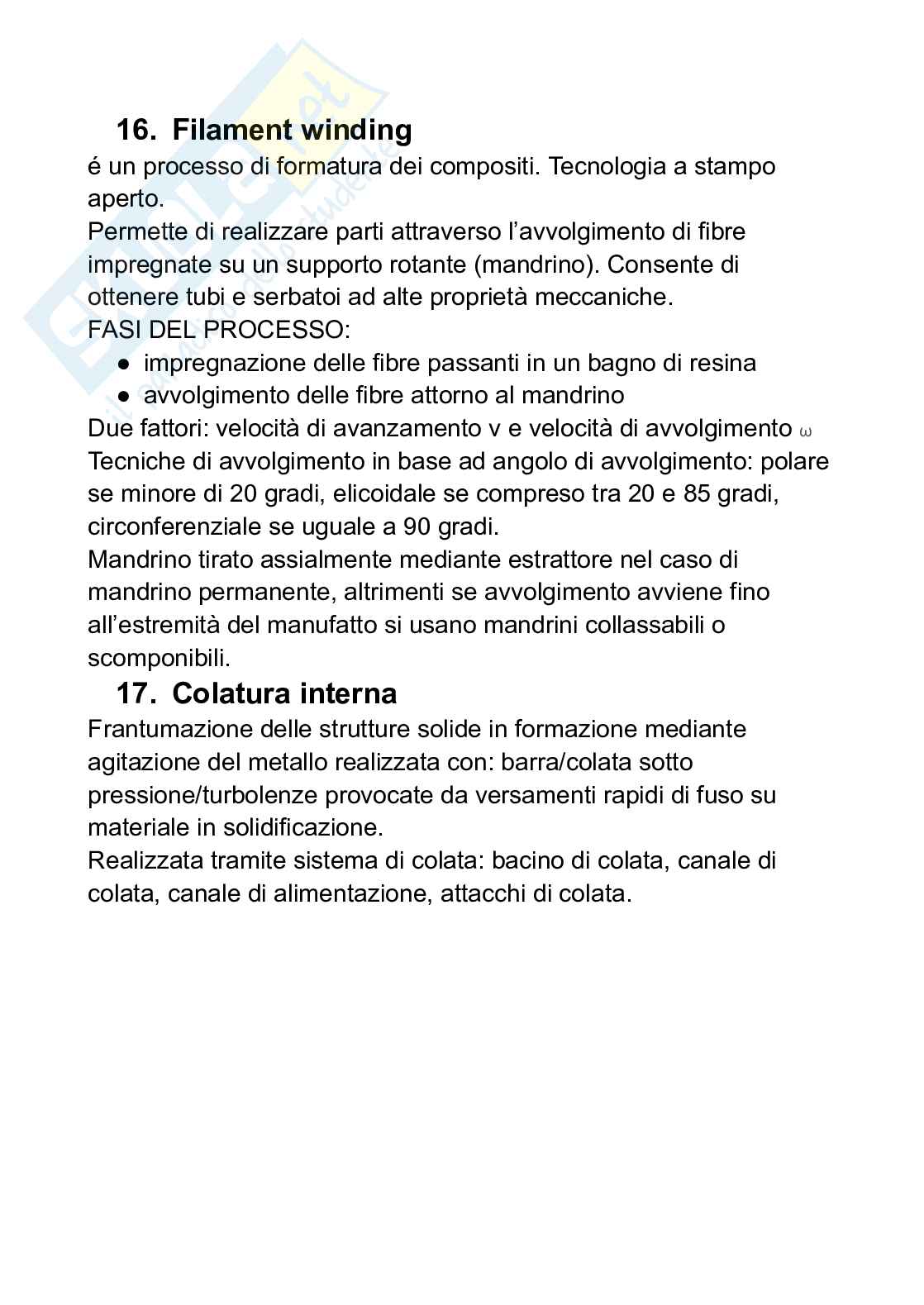 Domande e risposte esame Tecnologie e sistemi di lavorazione Pag. 6