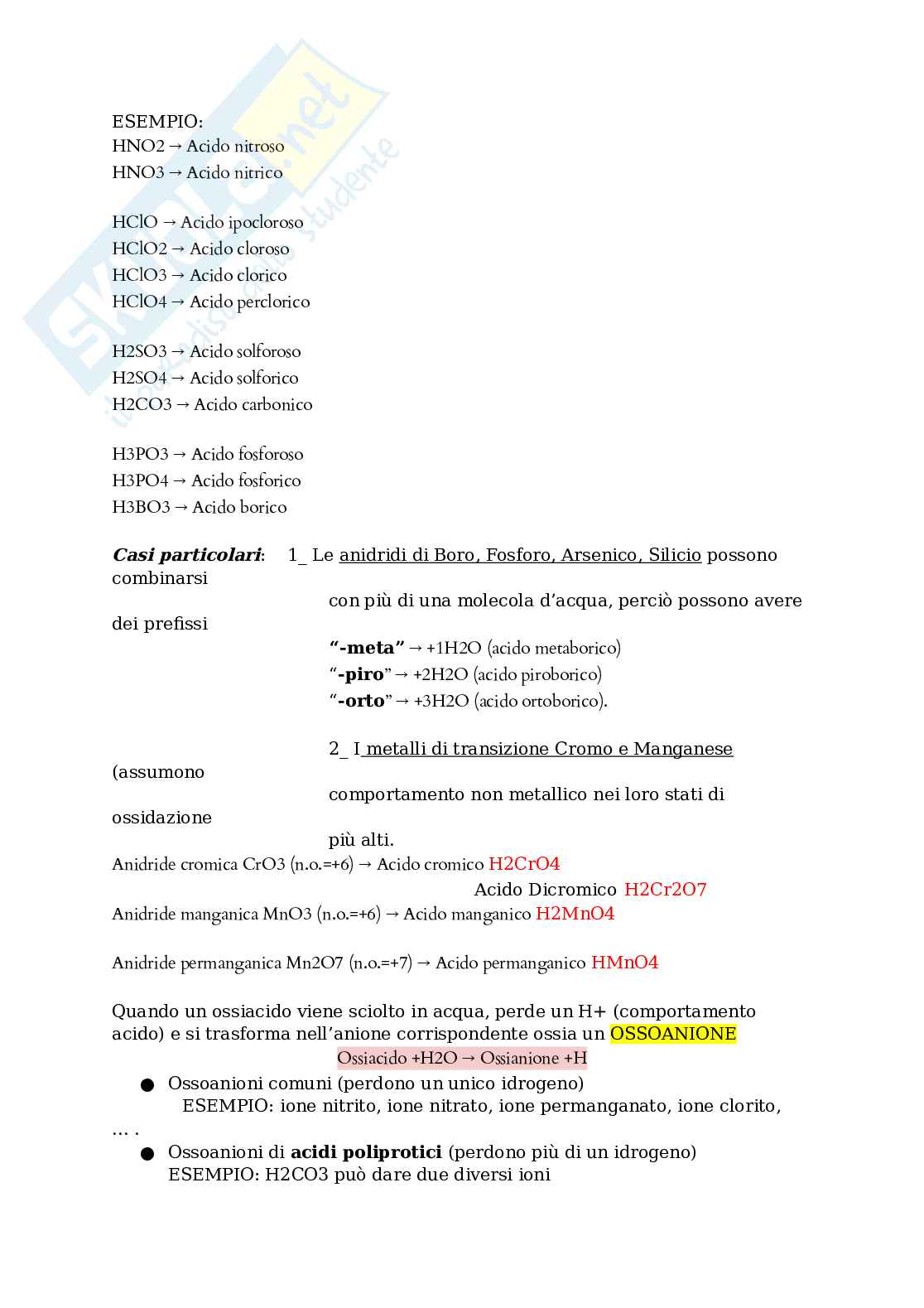 Chimica generale e inorganica Pag. 11