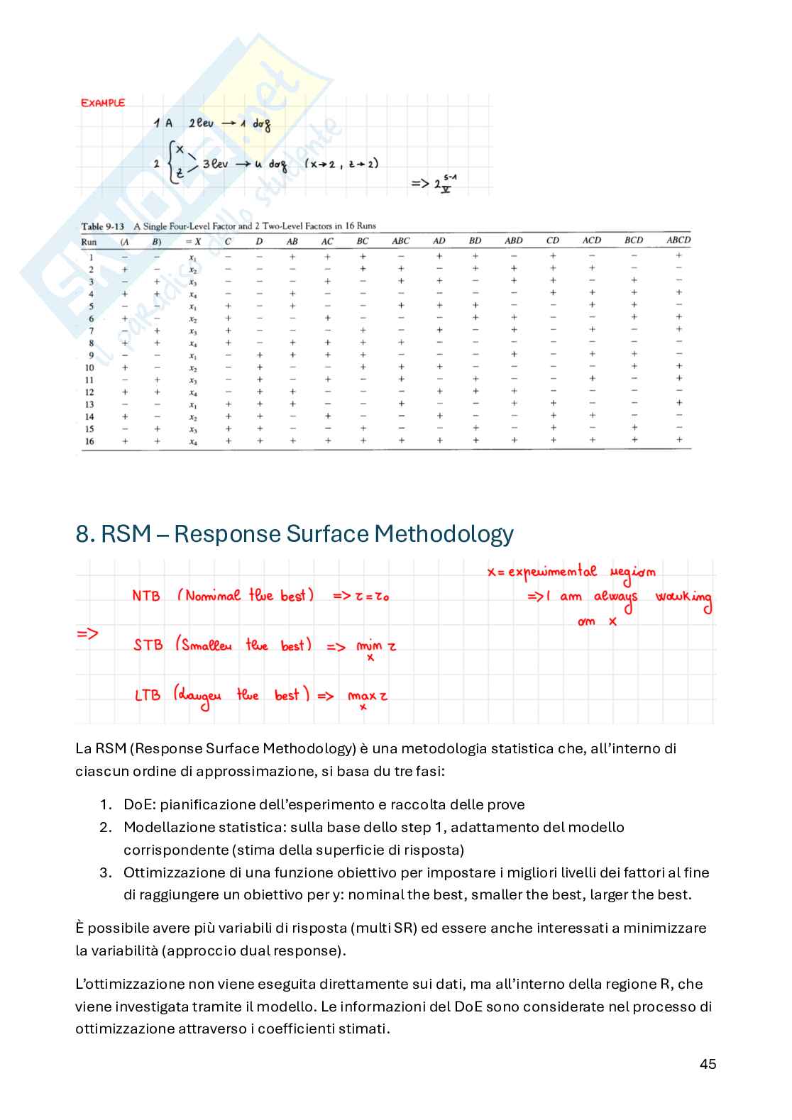 Appunti Appunti Statistica per la sperimentazione e le previsioni in ambito tecnologico (parte 2) in italinao  Pag. 16