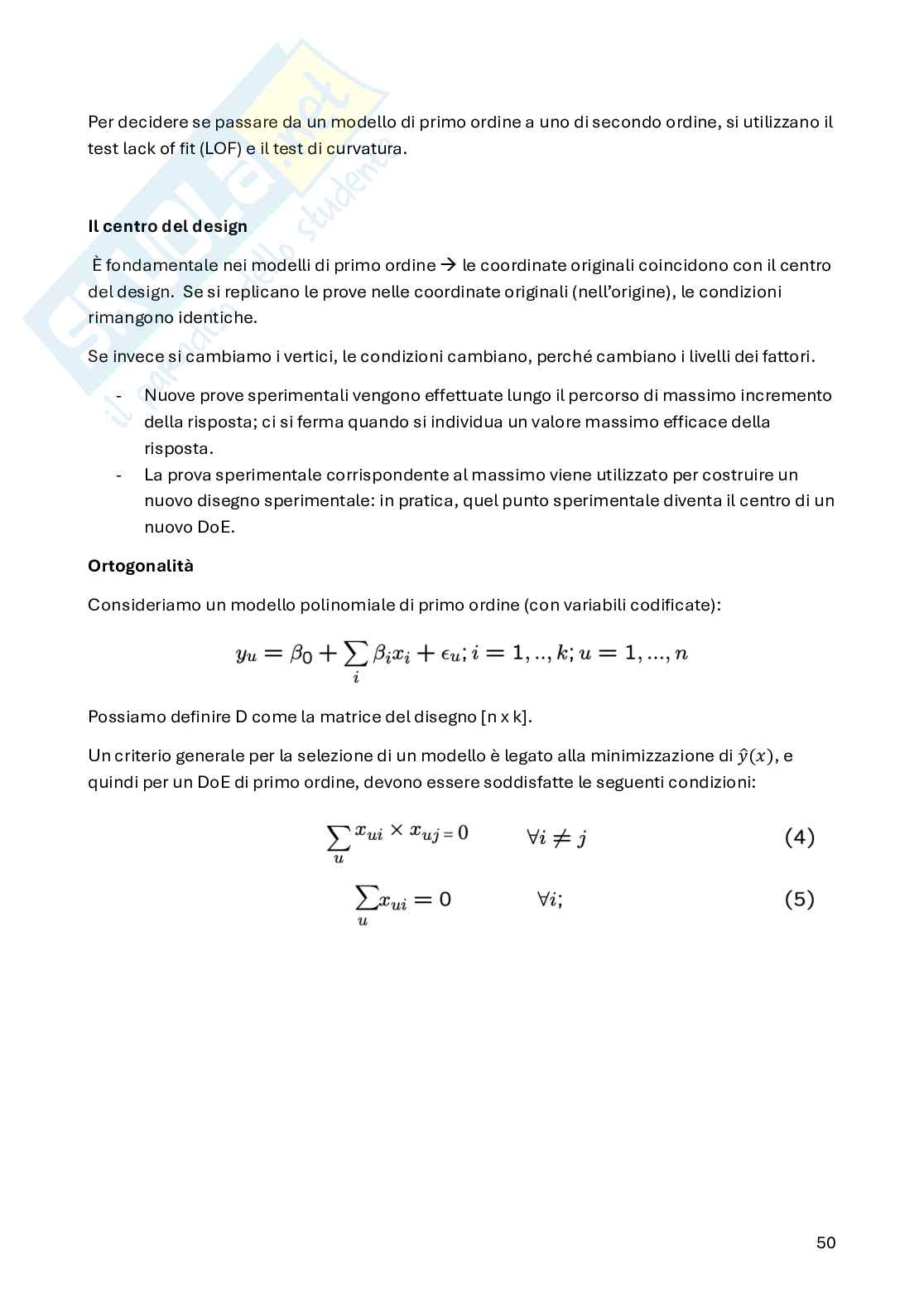Appunti Appunti Statistica per la sperimentazione e le previsioni in ambito tecnologico (parte 2) in italinao  Pag. 21