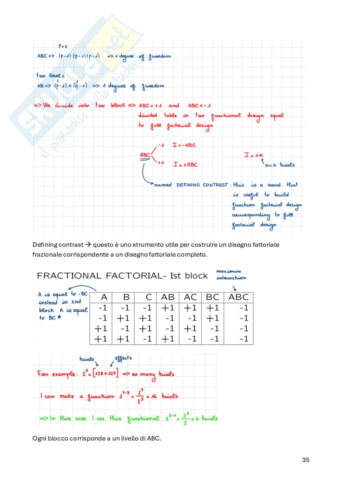 Appunti Appunti Statistica per la sperimentazione e le previsioni in ambito tecnologico (parte 2) in italinao  Pag. 6