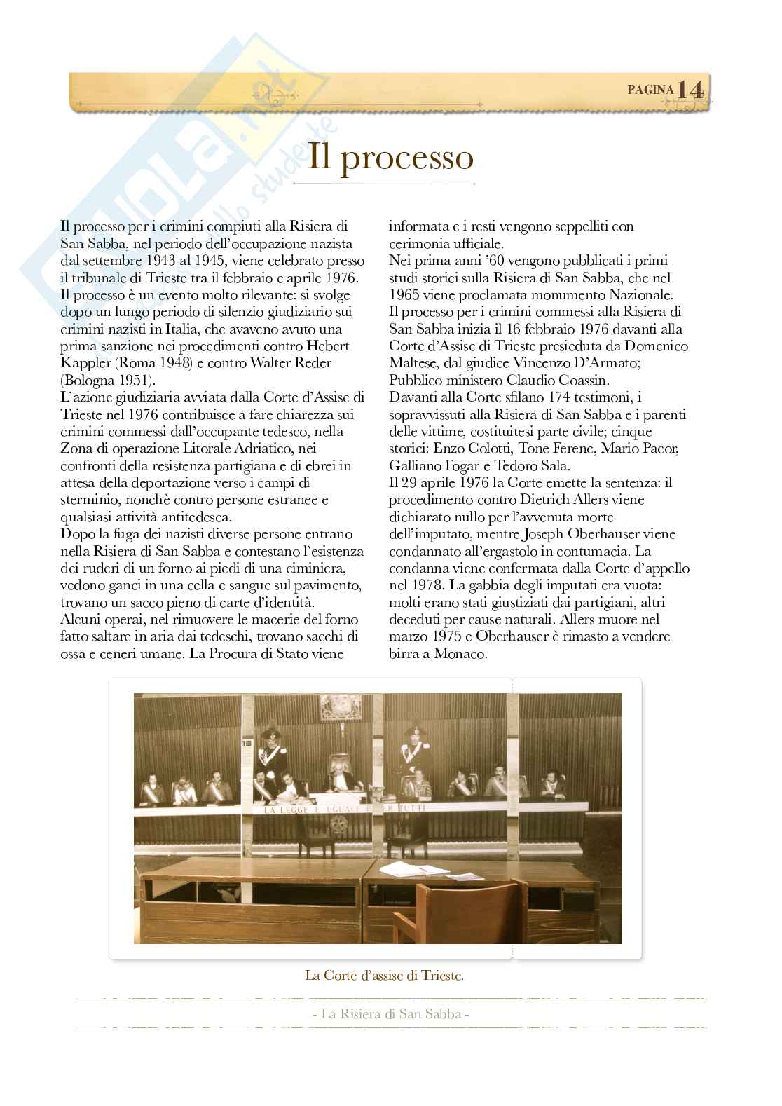 Tesina sulla Risiera di San Sabba Pag. 16