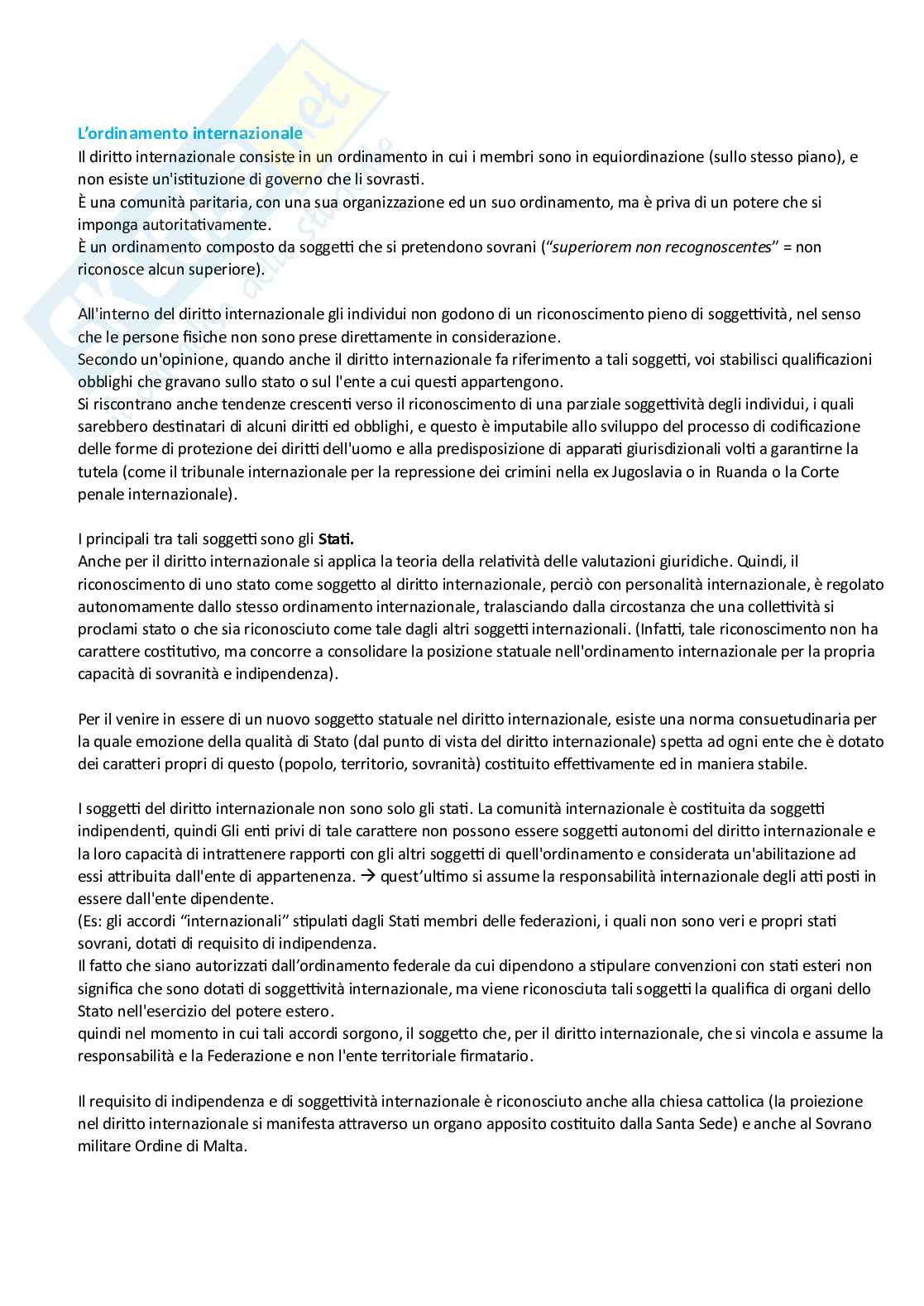 Riassunto esame Diritto pubblico, Prof. Marini Francesco Saverio, libro consigliato Diritto pubblico italiano ed europeo , Francesco Saverio Marini  Pag. 11
