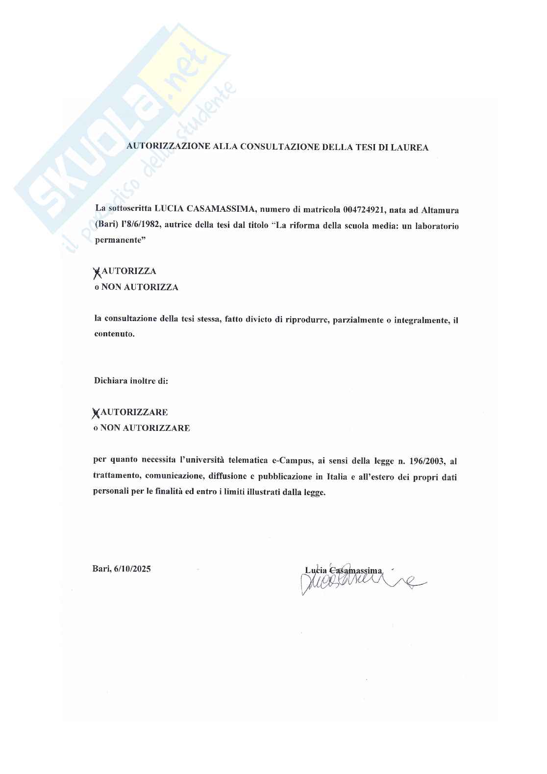  Riforma della scuola media: un laboratorio permanente Pag. 2