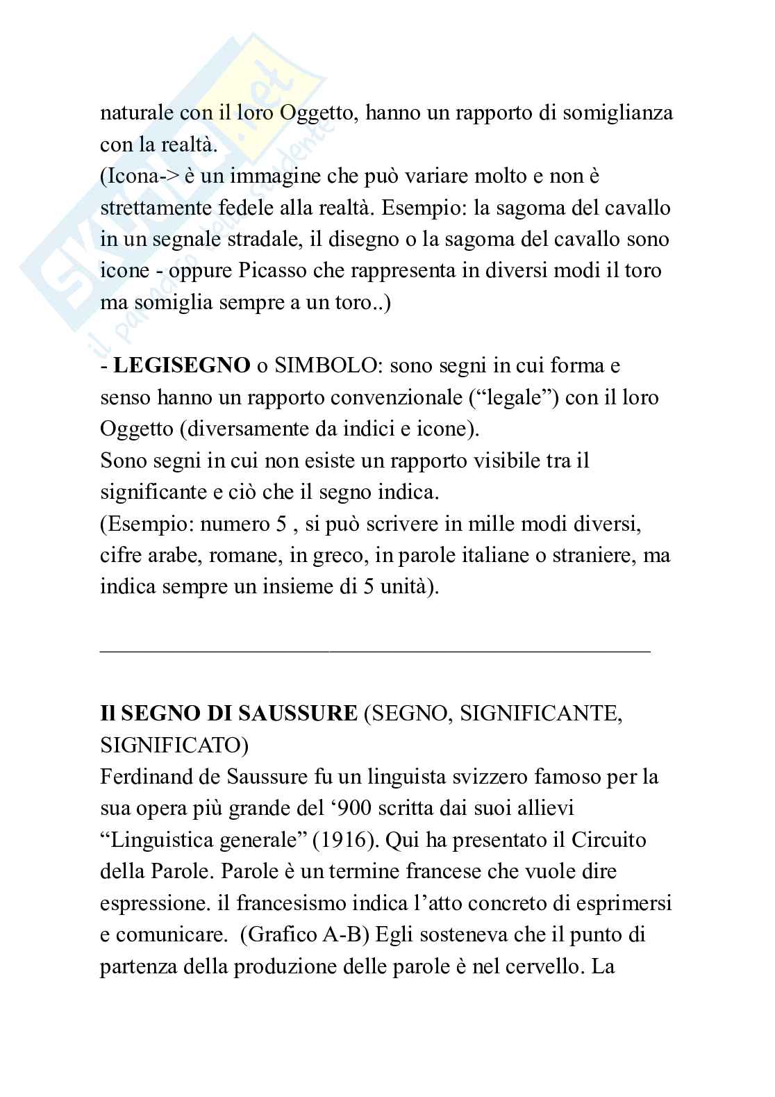 Appunti Semiotica e linguaggi Pag. 2