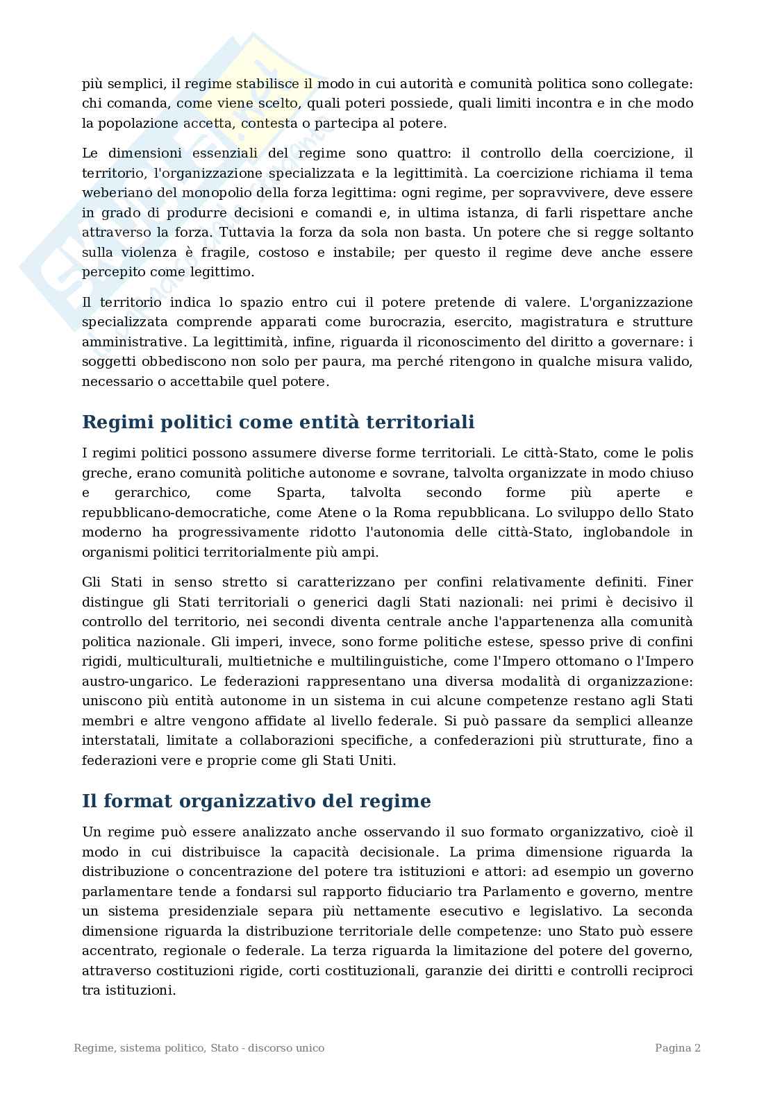 Riassunto esame Scienza della politica, Prof. Di Mele Luciano, libro consigliato Manuale di scienza politica, Capano, Piattoni, Raniolo, Verzichelli Pag. 2