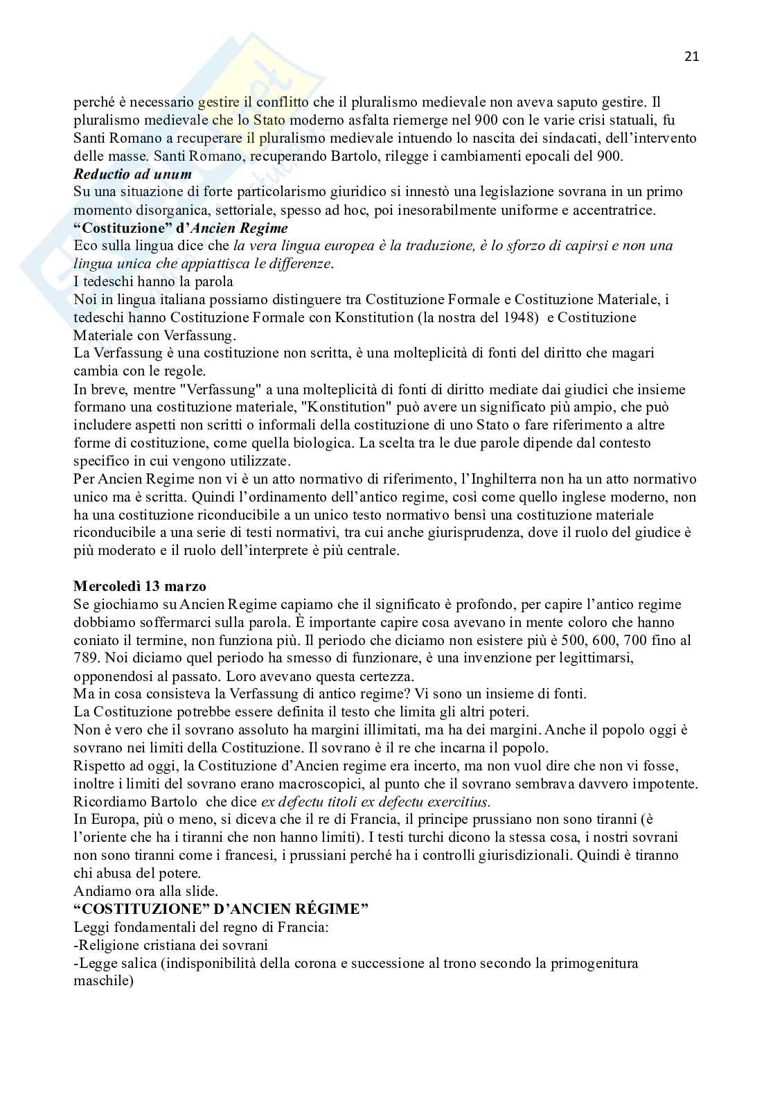 Riassunto esame Storia del diritto italiano , Prof. Fioravanti Marco, libro consigliato Lezioni di Storia del diritto italiano I, Fioravanti Pag. 21