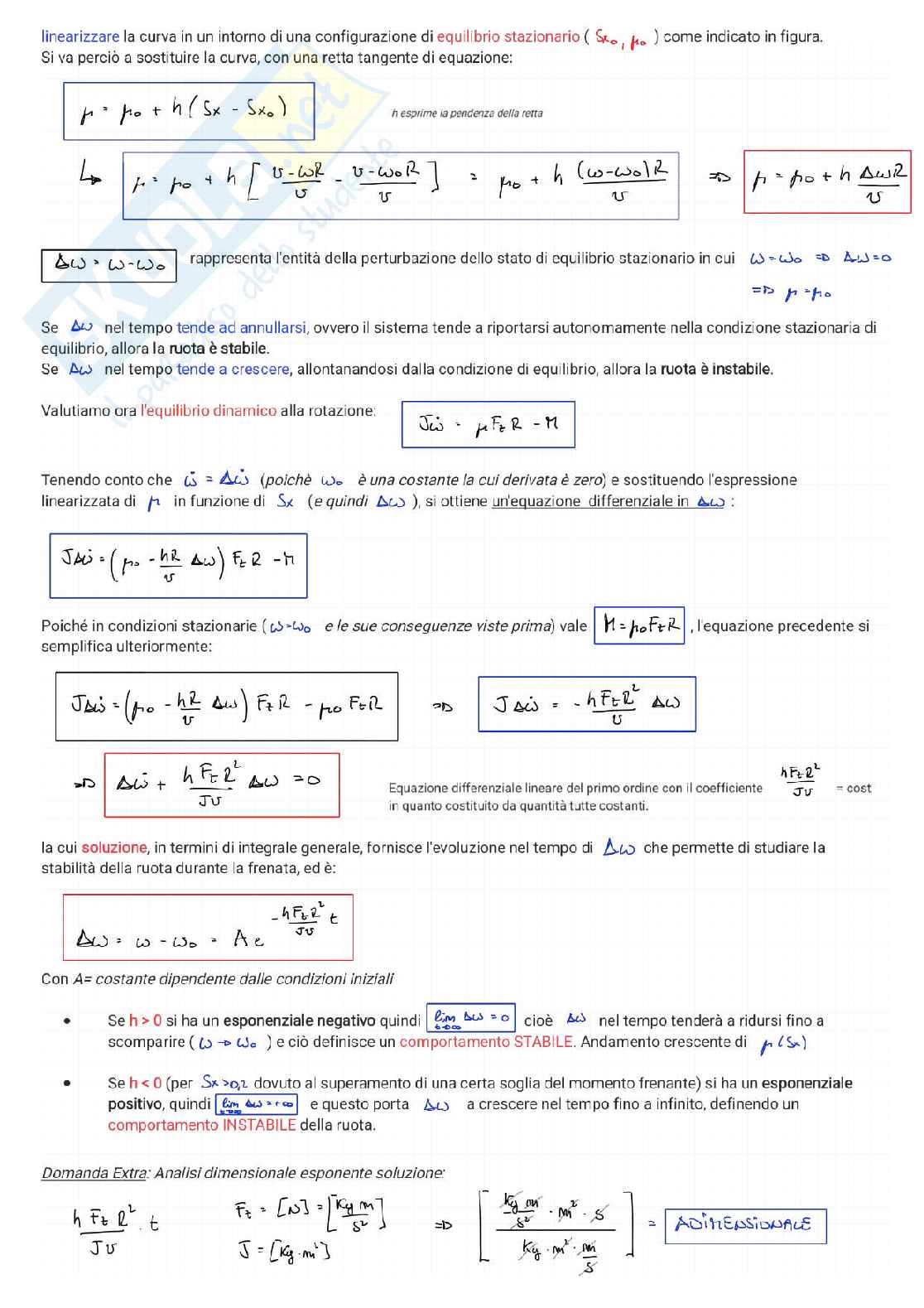 Meccanica del veicolo (Parte 2) Pag. 6