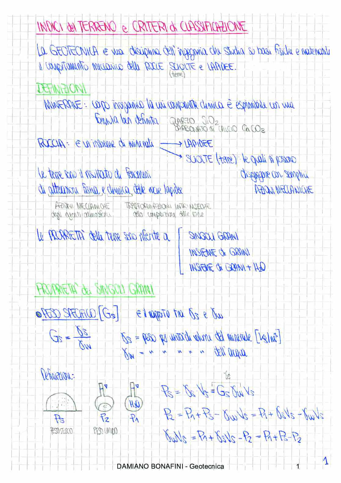 Appunti di teoria - Geotecnica Pag. 1