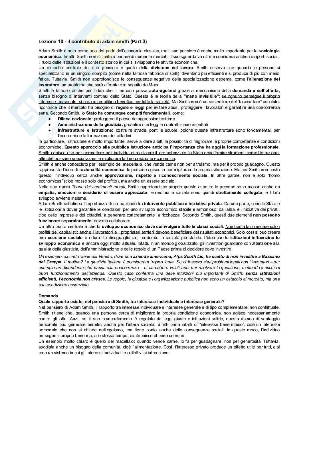 Sociologia dei processi economici Pag. 11