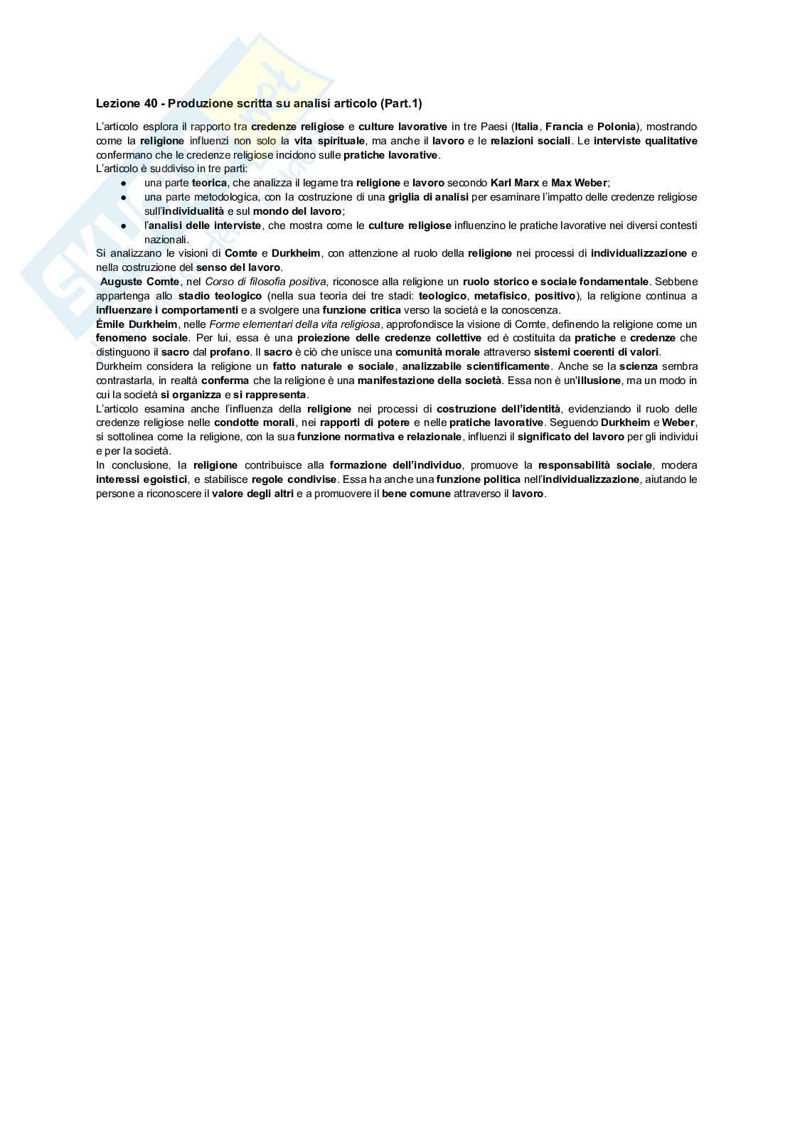 Sociologia dei processi economici Pag. 41