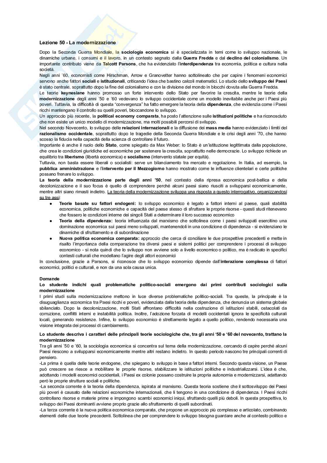 Sociologia dei processi economici Pag. 51