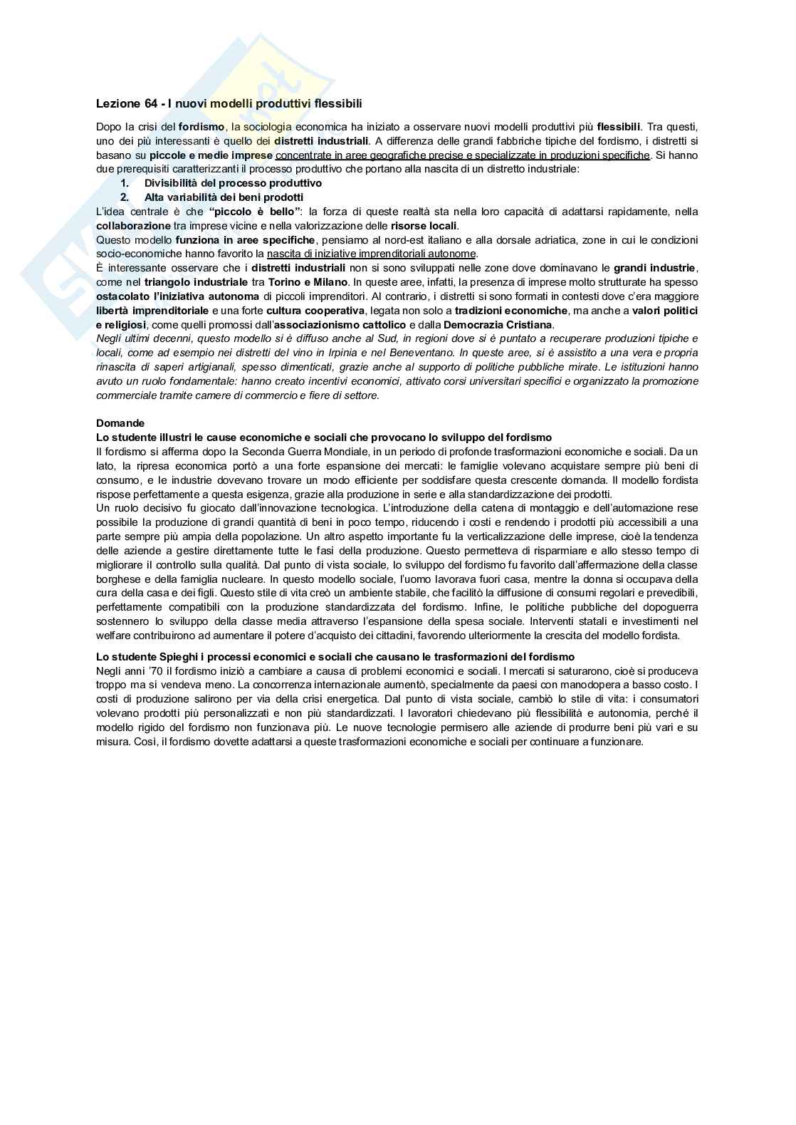 Sociologia dei processi economici Pag. 66