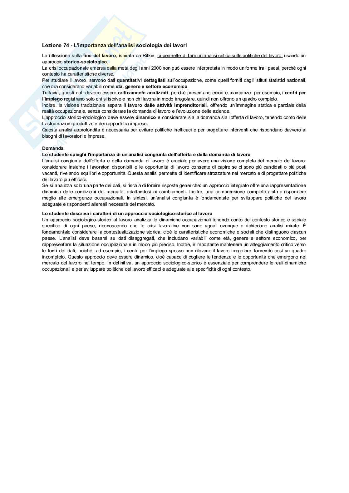 Sociologia dei processi economici Pag. 76