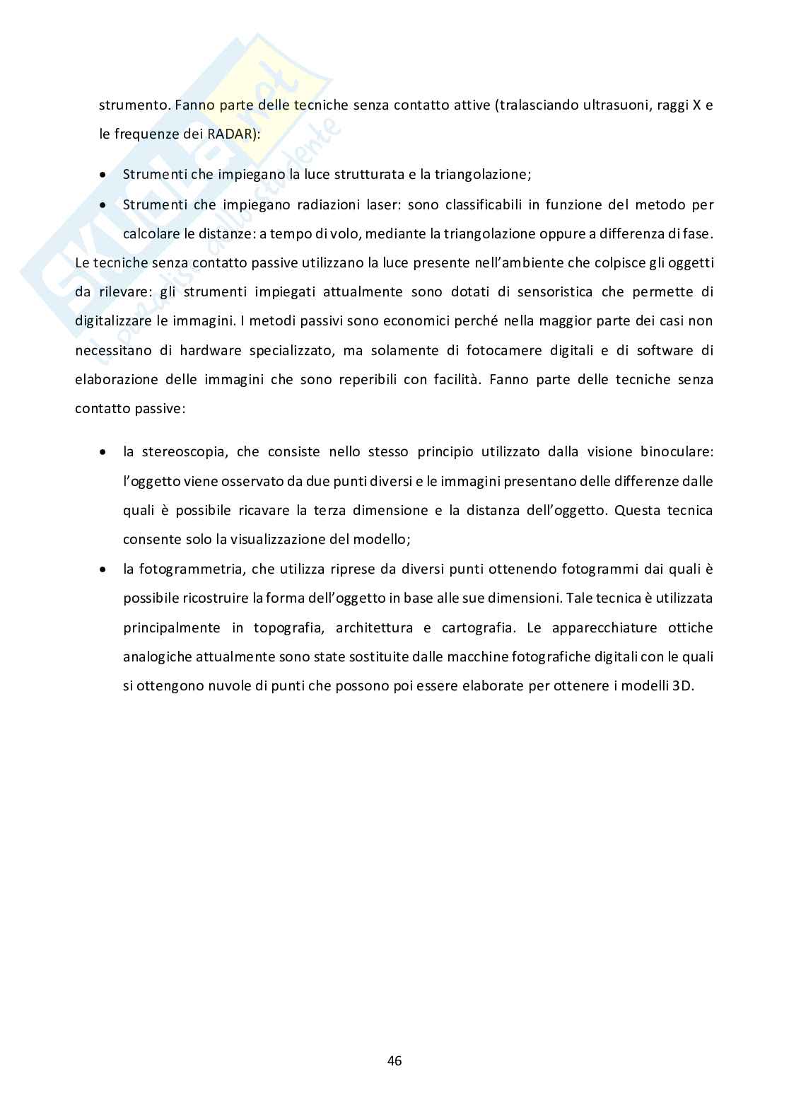 Processo Scan-to-BIM nella modellazione 3D di un edificio da dati acquisiti con scanner volumetrico a proiezione di luce strutturata Pag. 46