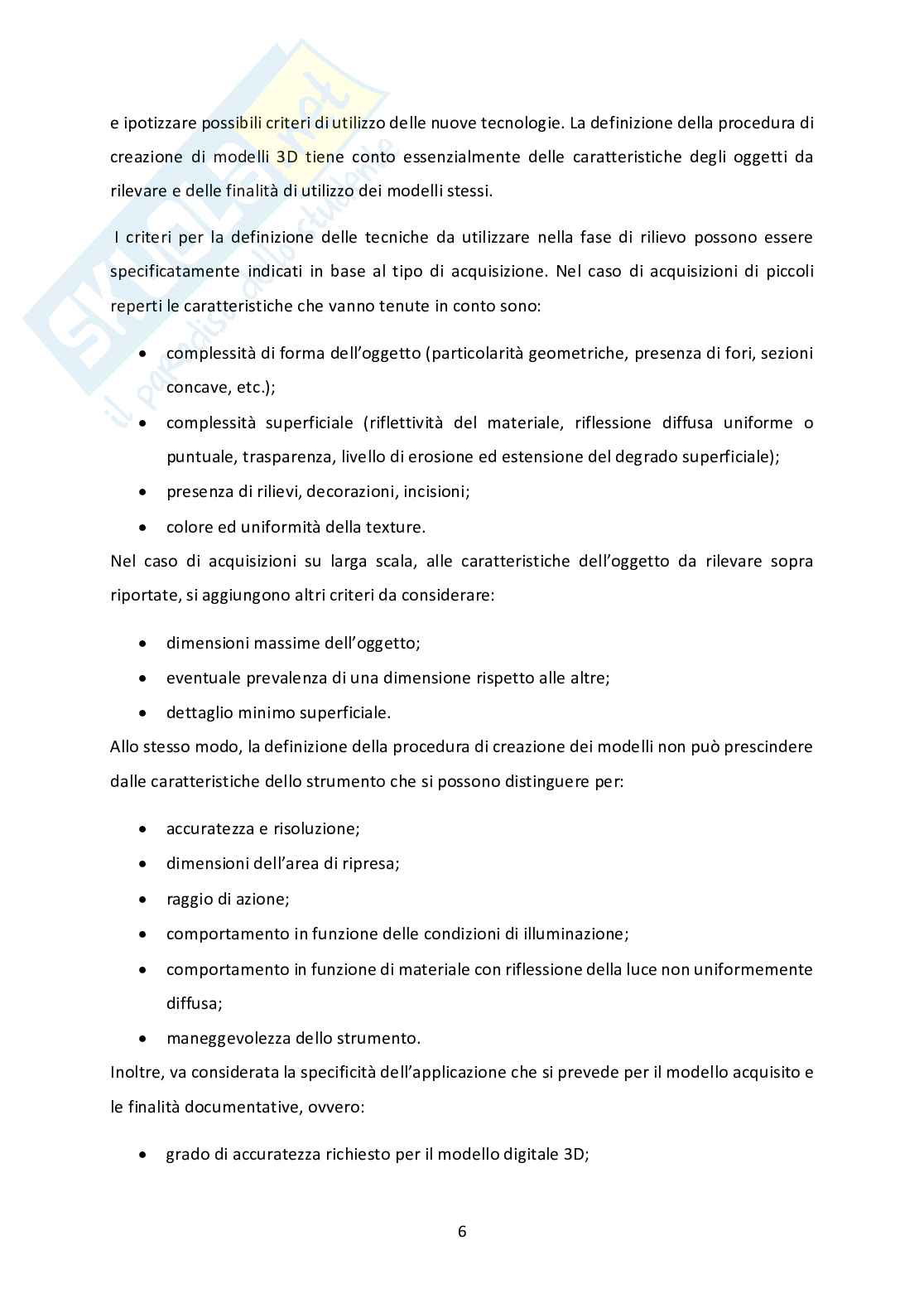 Processo Scan-to-BIM nella modellazione 3D di un edificio da dati acquisiti con scanner volumetrico a proiezione di luce strutturata Pag. 6