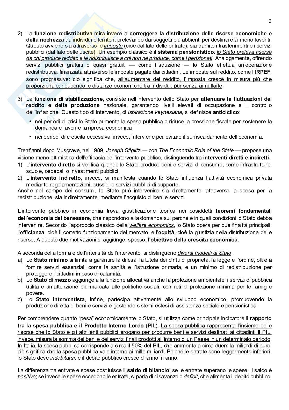 Scienza delle finanze primo parziale Pag. 2