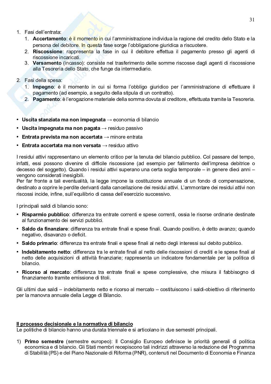 Scienza delle finanze primo parziale Pag. 31