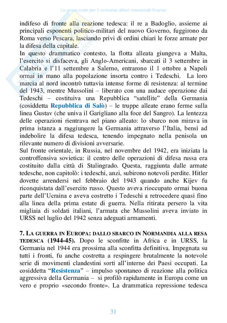 La prova orale per il concorso allievi finanza (ebook) Pag. 31