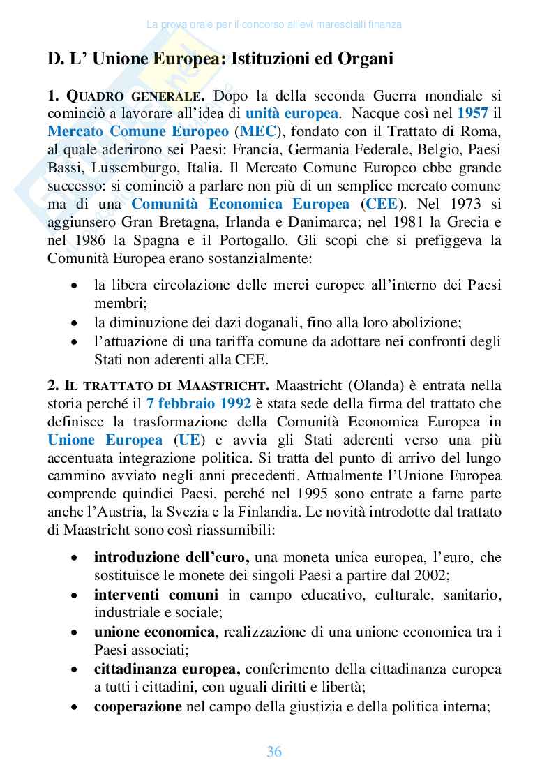 La prova orale per il concorso allievi finanza (ebook) Pag. 36