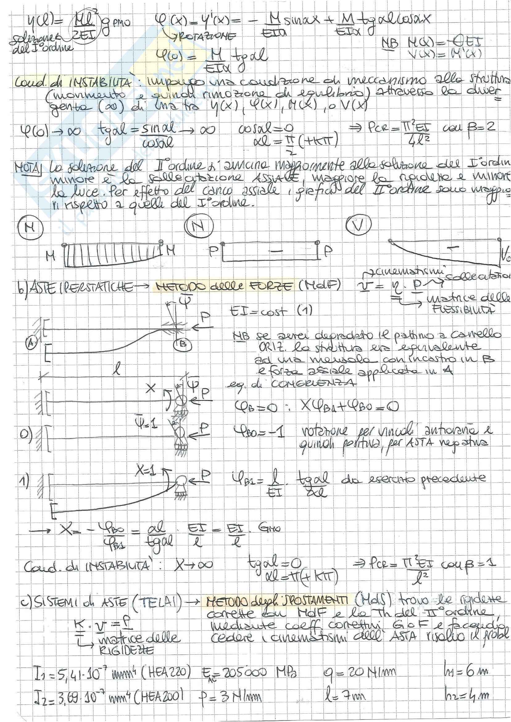 Tecnica delle Costruzioni II - Esercizi A Pag. 2