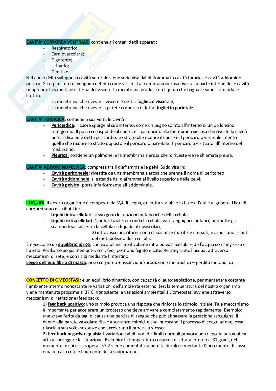 Anatomia umana Pag. 2