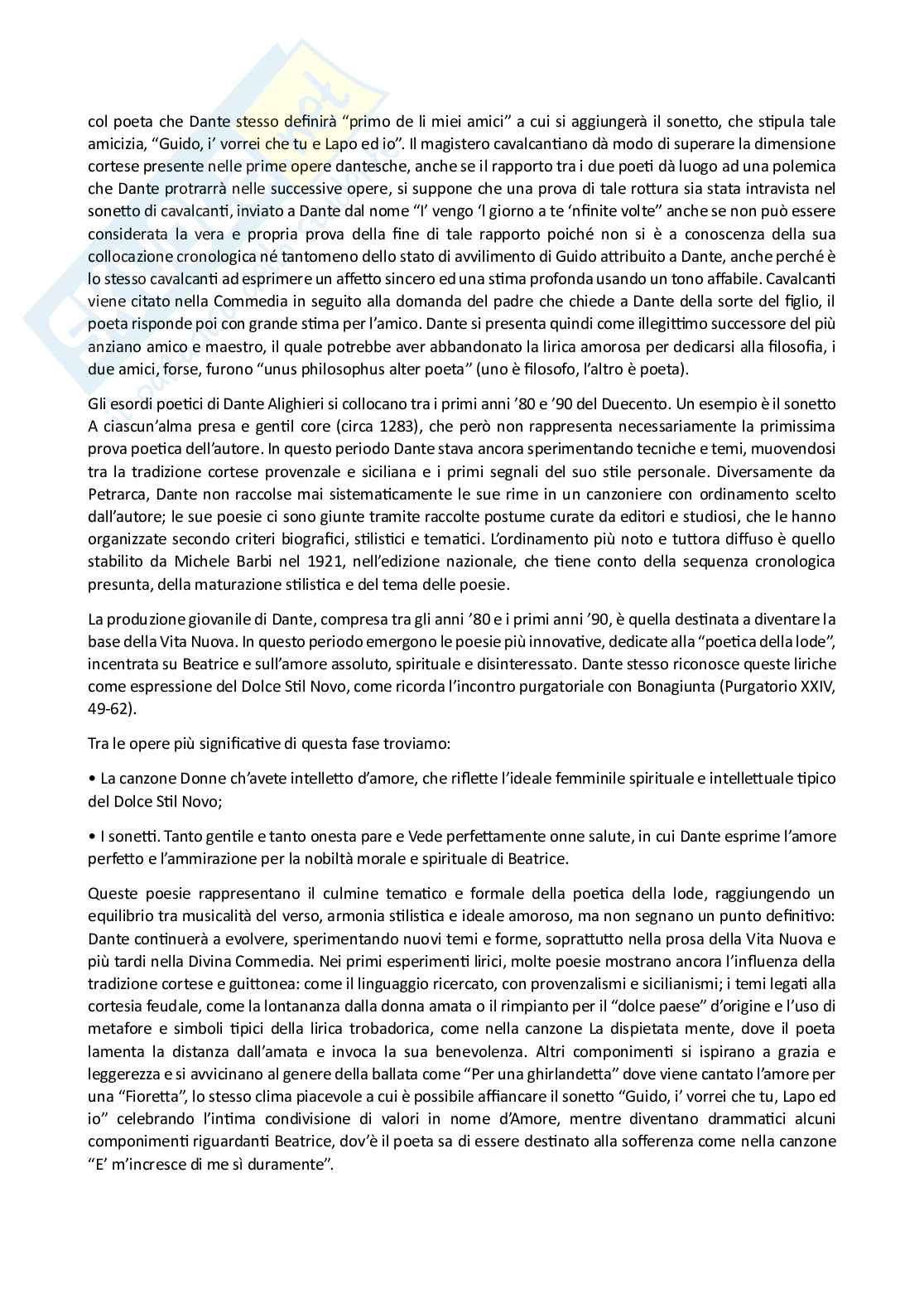 Riassunto esame Letteratura italiana 1 , Prof. Perrone Capano Carla, libro consigliato Letteratura italiana. Manuale per studi universitari. Vol. 1: Dalle origini a metà Cinquecento, Alfano Pag. 21